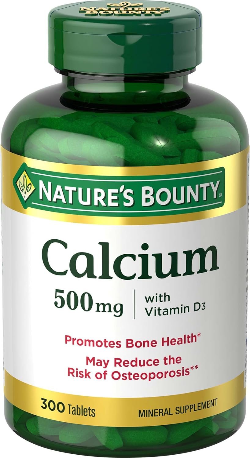 Nature’s Bounty Calcium Plus 400 IU Vitamin D3, 300 Tablets | Immune Support & Bone Health