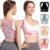 Fit Geno Posture Corrector for Women: Adjustable Lightweight Upper Back Brace for Neck Shoulder & Upper Back Pain Relief – Improve Posture Correct Hunchback Slouching Kyphosis Invisible Under Clothes (M/L Under Bust 32″-45″)