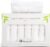 Set of 6 Luxury Wash Cloths for Your Face Viscose Bamboo & Turkish Cotton, White Wascloths
