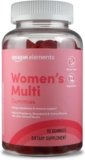 Amazon Elements – Adult Women’s Organic Multivitamins, 90 Gummies (30 servings), Vegetarian, Gluten Free (Previously Revly)