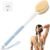 Back Scrubber Body Shower Brush: Anti Slip Long Handle Bath Brush with Stiff and Soft Bristles – Showering Exfoliator Wet or Dry Brushing for Women, Men, Elderly (Blue)