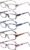 5 Pack Computer Reading Glasses Men and Women Anti Eyestrain Blue Light Blocking Glasses for Reading (5 Mix-2, 2.00)