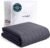 YnM 15lbs Weighted Blanket for Adults, Heavy Bed Throw Blanket with Cooling Glass Beads for All Season Use, Ideal for ~140lbs (48×72 Inches, Twin/Full, Dark Grey)