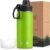 koodee Water Bottle-16 oz Stainless Steel Double Wall Vacuum Insulated Water Bottle for Gorls and Women, Reusable Metal Water Flask with Leakproof Spout Lid (Apple Green)