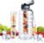 UTEBIT Fruit Infuser Water Bottle – 68 OZ Leakproof Plastic Infusion Bottle With Straw for Gym, Camping, Travel, Outdoor