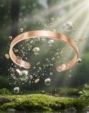Kalm Bracelet Menopause: Your Natural Menopause Solution, Bracelet for Menopause Relief, Hot Flashes & Pain, Adjustable Bracelets for Women – Natural Hormonal Balance (Rose Gold)