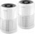 2 Pack Air Purifier for Home Bedroom with H13 True HEPA Filter for Smoke, Smokers, Dust, Odors, Pollen, Pet Dander | Quiet 99.9% Removal to 0.1 Microns | White Available for California