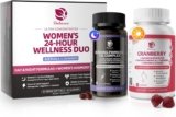 Lukaree Evening Primrose Oil & Cranberry Wellness Duo – Supports Urinary Health, Hormonal Balance, Skin Health, Stress Relief, and Relaxation – Daytime Clarity & Nighttime Calm – 30-Day Supply