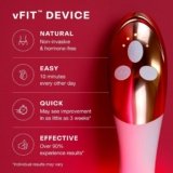 Joylux Limited-Edition Rose Gold vFit, Red LED Light Device for Women, Intimate Wellness System for Menopausal Women & New Mothers, Promotes Natural Hydration