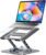 MCHOSE Laptop Stand with 360° Rotating Base, Foldable Adjustable Computer Holder, Ergonomic Design Compatible with MacBook Air Pro, Dell XPS, HP, Lenovo More 10-17″ (A-Space Grey)