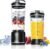 Portable Blender for Smoothies and Shakes, 18oz Rechargeable Electric Personal Juicer Cup with Dual Mode, 6 Sharp Blade Drink Mixer Bottle with Leakproof-Lid & Sip Spout for Kitchen/Travel/Gym