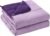 yescool Weighted Blanket for Adults (20 lbs, 60” x 80”, Purple) Cooling Heavy Blanket for Sleeping Perfect for 190-210 lbs, Queen Size Breathable Blanket with Premium Glass Bead, Machine Washable