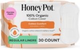 The Honey Pot Company – Non-Herbal Everyday Panty Liners for Women – Organic Cotton Cover & Ultra-Absorbent Pulp Core – Sanitary Pads – Feminine Care – 30 ct