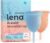 Lena Sensitive Menstrual Cups 2-Pack Ultra-Soft Set (Small & Large) Medical-Grade Silicone Period Cups for Women Heavy Flow, Reusable and Comfortable 12-Hour Leak-Free Protection & Feminine Care