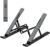 Adjustable Laptop Stand, Portable Laptop Riser for Desk, ABS+Silicone Foldable Ventilated Cooling Notebook Holder Stand for 10-15.6” Laptops, Tablets