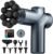 LEERCON Massage Gun Deep Tissue, Back Massager for Pain Relief, Silent Mini Muscle Massager with 9 Massages Heads Birthday Gifts for Men Women Dad Him (Blue)