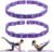 2pcs Yoga Straps for Stretching 12 Gears Elastic Bands for Exercise Stretch Band with Loops for Pilates, Yoga, Ballet, Gymnastics for Women Men, Improves Body Flexibility