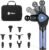 LifePro DynaFlex Percussion Massage Gun — Deep Tissue Back Massager with 4-Angle Rotating Arm — 16 Speeds, 10 Heads for Self Back & Neck for Athletes, Men & Women – Quiet, Portable with Travel Case