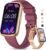 Fitness Trackers,Smart Watches for Men Women with 24/7 Heart Rate/SpO2/Sleep Monitor, Fitness Watch with IP68 Waterproof, Health Activity Trackers for Android and iPhone Burgundy-Gold