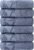 Hand Towels 6 Pack – Soft Viscose Made from Bamboo Hand Towel, Highly Absorbent & Quick Drying Decorative Hand Towels for Bathroom, Multipurpose Use for Face,Spa,Salon Towels, 13×29 inches, Blue