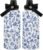 32 oz Water Bottle for Women, Floral Insulated Water Bottle, Stainless Steel Tumbler, Reusable Travel Coffee Mug, Blue Flowers Cup Gifts for Birthday Christmas (1pcs)