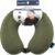 Brookstone Travel Neck Pillow – Lightweight U-Shaped Memory Foam Travel Pillow for Airplane, Car Travels & Sleeping, Olive
