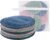 S&T INC. Makeup Remover Wipes for Skin Care, Reusable Makeup Wipes with Laundry Bag, Travel Essentials, Assorted Colors, 4 Inch Diameter, 7 Pack