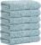 Aibaser Bath Towels, 27x54inch – Natural, Ultra Absorbent Towels for Bathroom, Travel, Gym, Shower and Spa (6 Piece Set) (Blue)