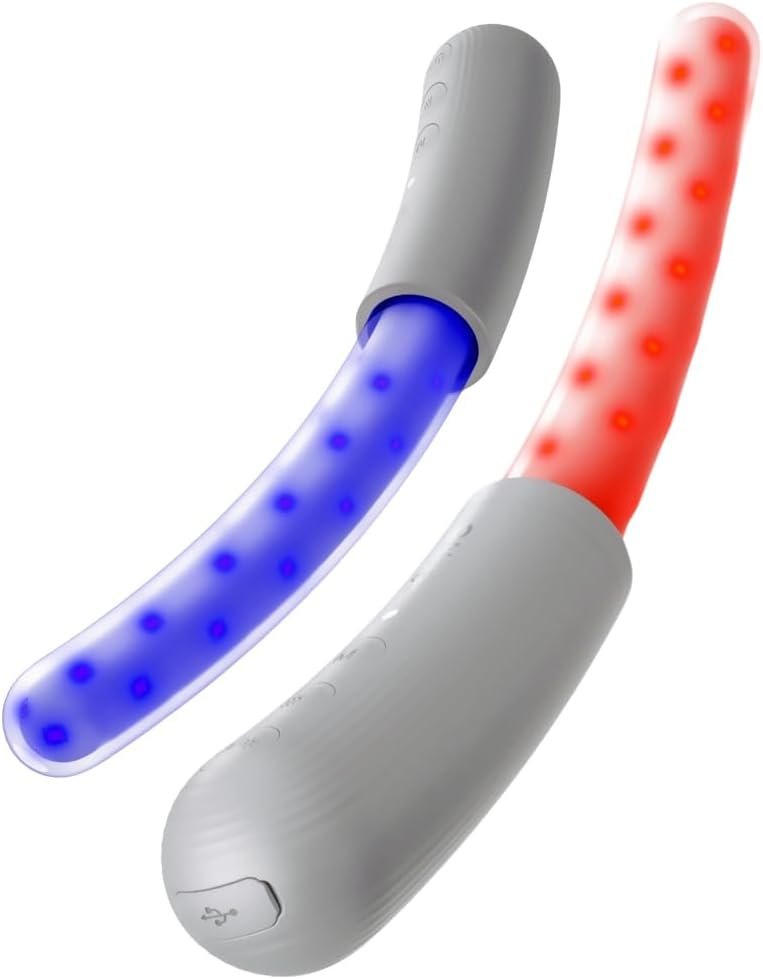 Fringe, Red LED Light, Blue Light Therapy Wand, Health Device for Women, Waterproof