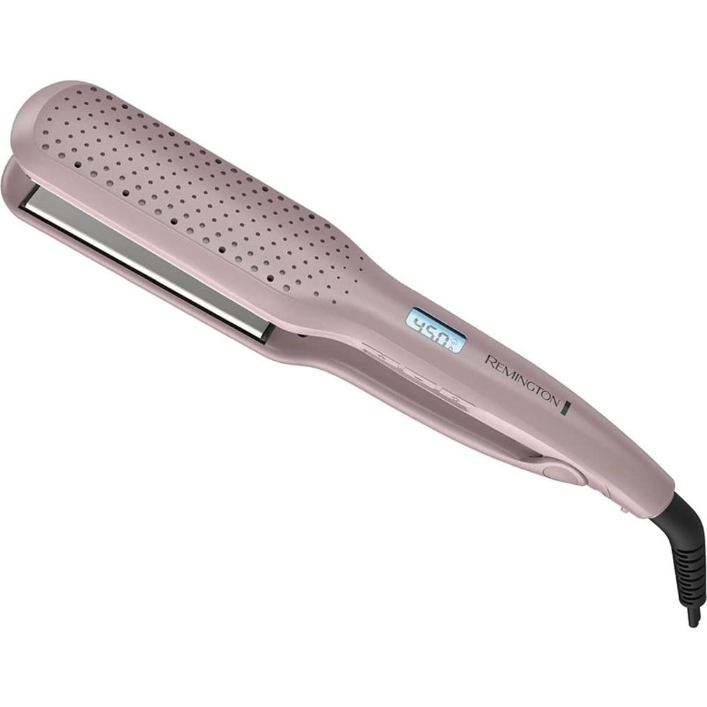 Remington Wet2Straight Hair Straightener / Flat Iron, 450°F Salon High Heat, 1 3/4″ Inch plates, Mauve