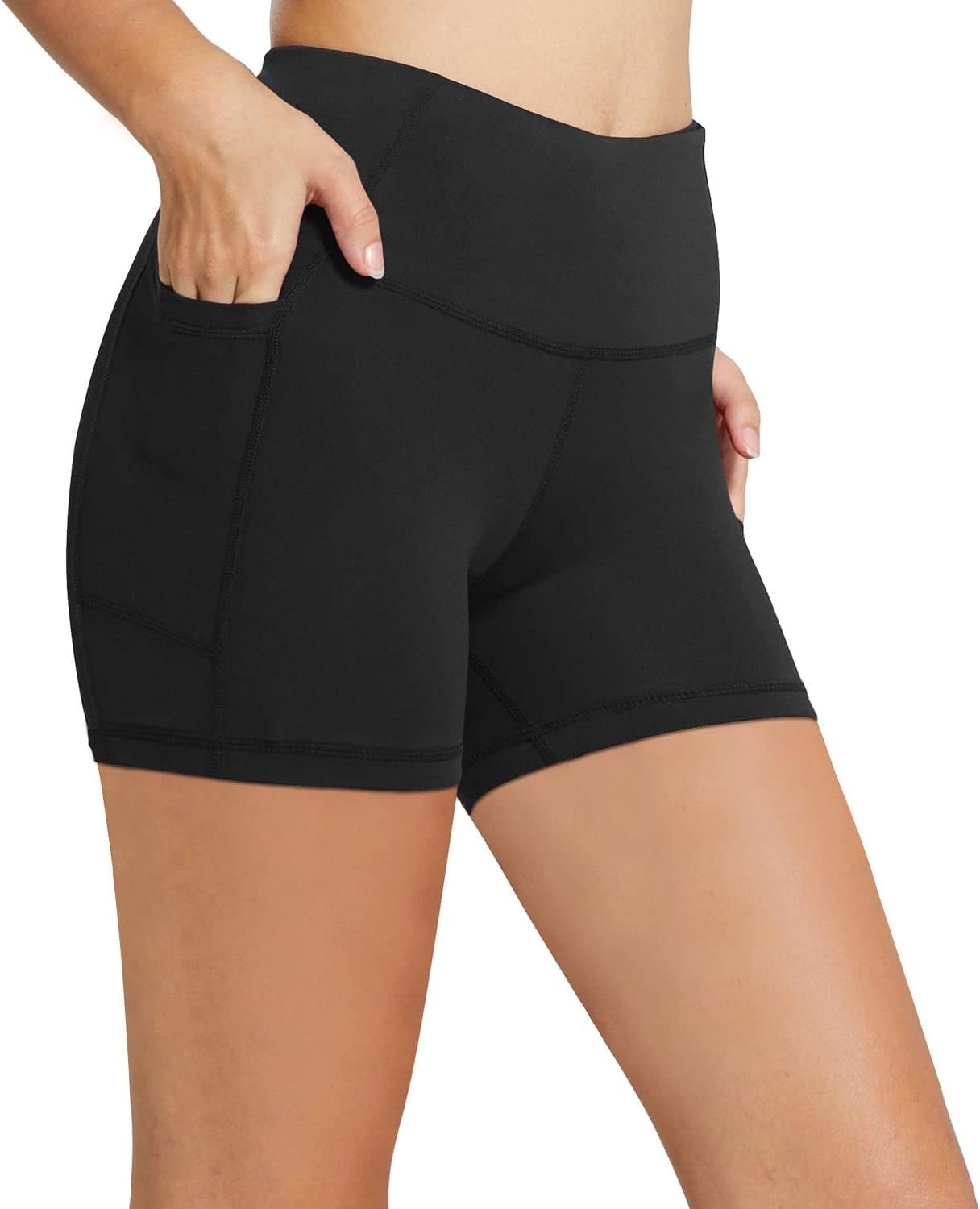 baleaf Women’s 8″/ 5″/ 3″ Biker Shorts High Waist Yoga Workout Gym Running Volleyball Spandex Shorts with Pockets