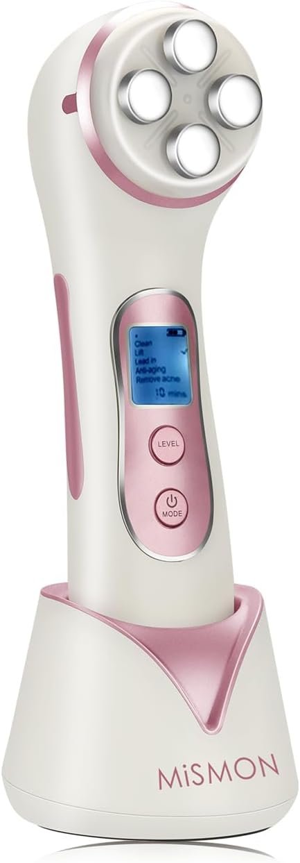 High Frequency Facial Machine Light Theraphy Micro-Current Device, 5 in 1 Multifunctional Facial Massager for Face