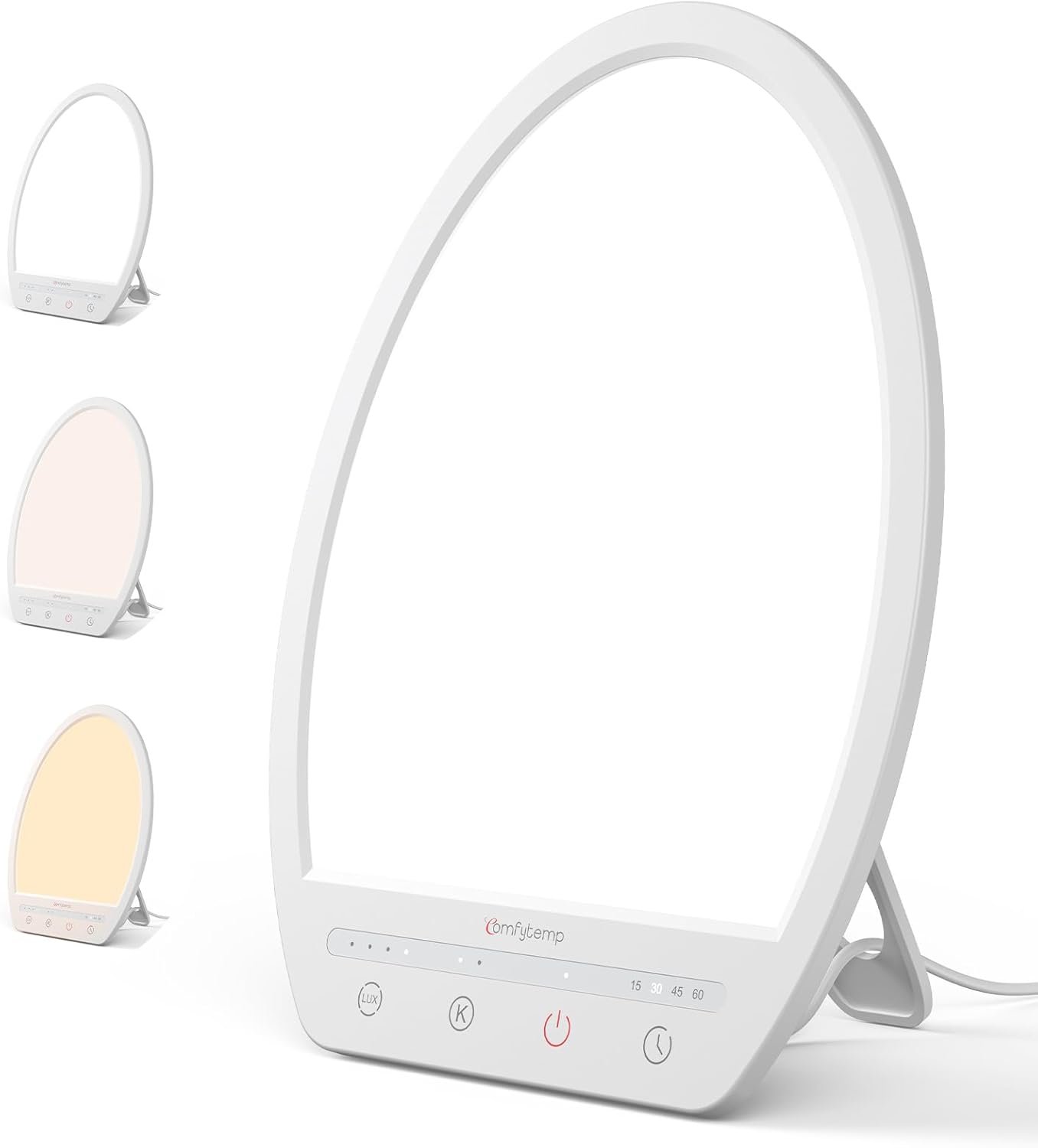 Comfytemp Light Lamp, Up to 16,000 Lux Daylight Lamp with Touch Control, 4 Brightness & 3 Color Temperature, Birthday Gifts for Men Women Her, for Home Office Working