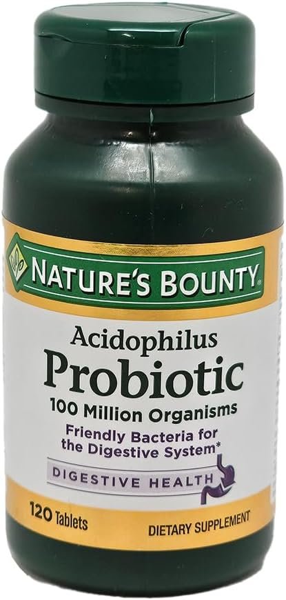 Nature’s Bounty Probiotic Acidophilus Tablets, 120 tablets