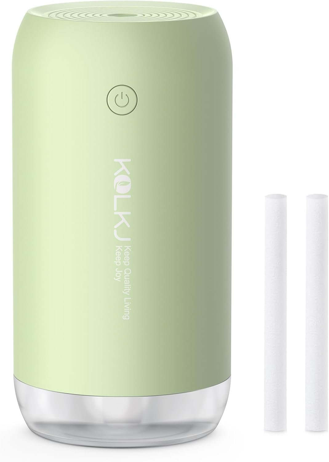 Portable Mini Humidifier, 350ml Small Cool Mist Humidifier for Plants, USB Personal Desktop Humidifier for Bedroom Car Office Travel with Auto Shut-Off & 2 Mist Modes (Green)