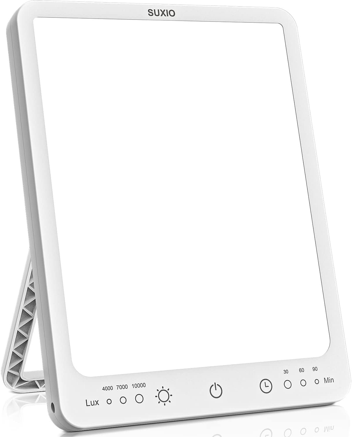 SUXIO Light Therapy Lamp – 10000 Lux Therapy Lights, 3 Timing & Mode Happy Lamp, Touch Control Daylight Lamp with Memory Function, Portable Light Therapy Box for Home/Office Use As Lift Mood
