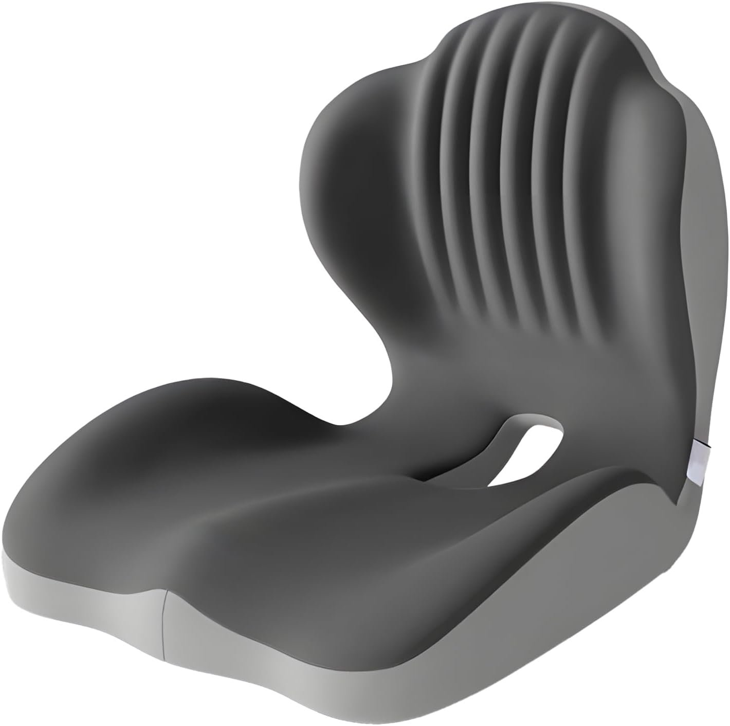 Ergonomic L-Shaped Memory Foam Seat Cushion for Car and Office Chair, Coccyx Support Cushion for Back and Hip Pain Relief, Universal Cushion for Car Seat, Wheelchair, Gaming Chair, Gray