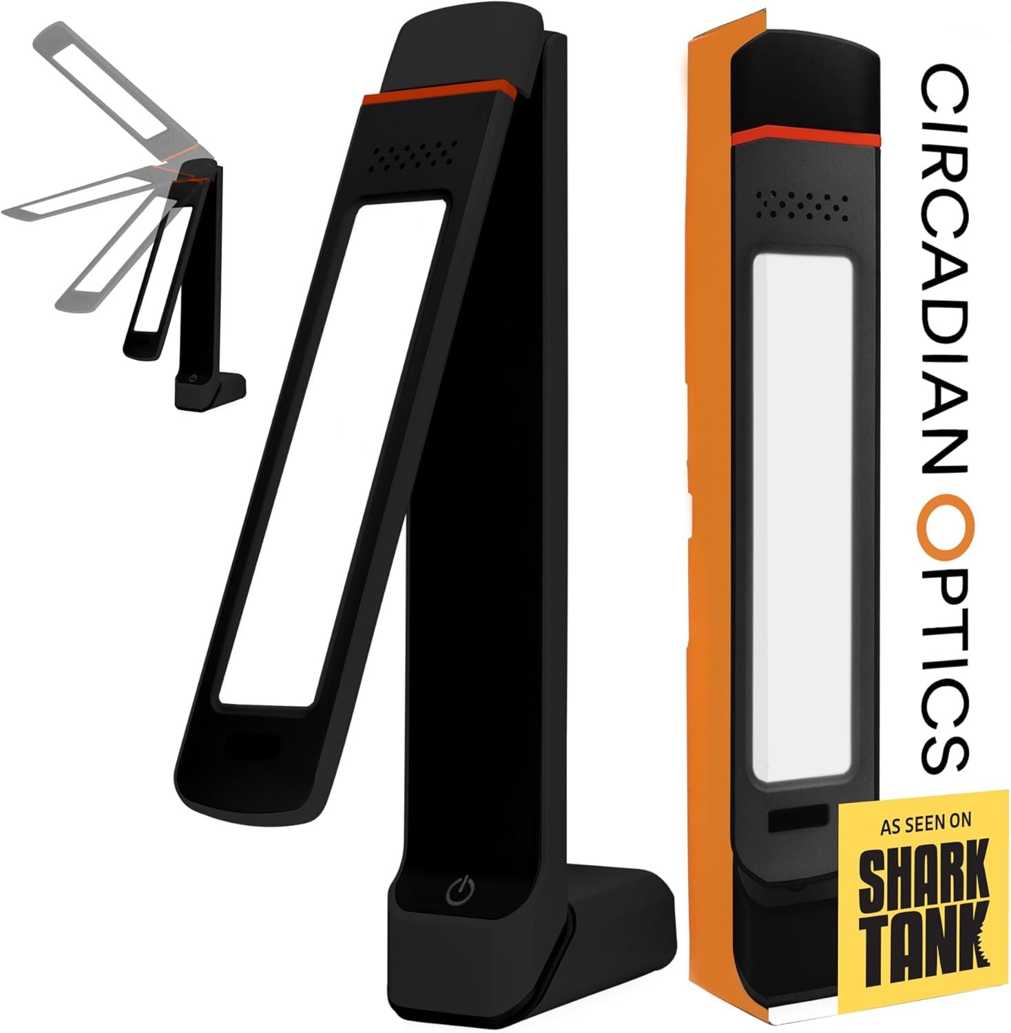 Circadian Optics Lumos 2.0 Light Therapy Desk Lamp | As Seen On Shark Tank | 10,000 LUX UV-Free Full-Spectrum LEDs | Adjustable Portable Folding Sunlight Lamp for Seasonal Blues, Focus, Energy & Sleep