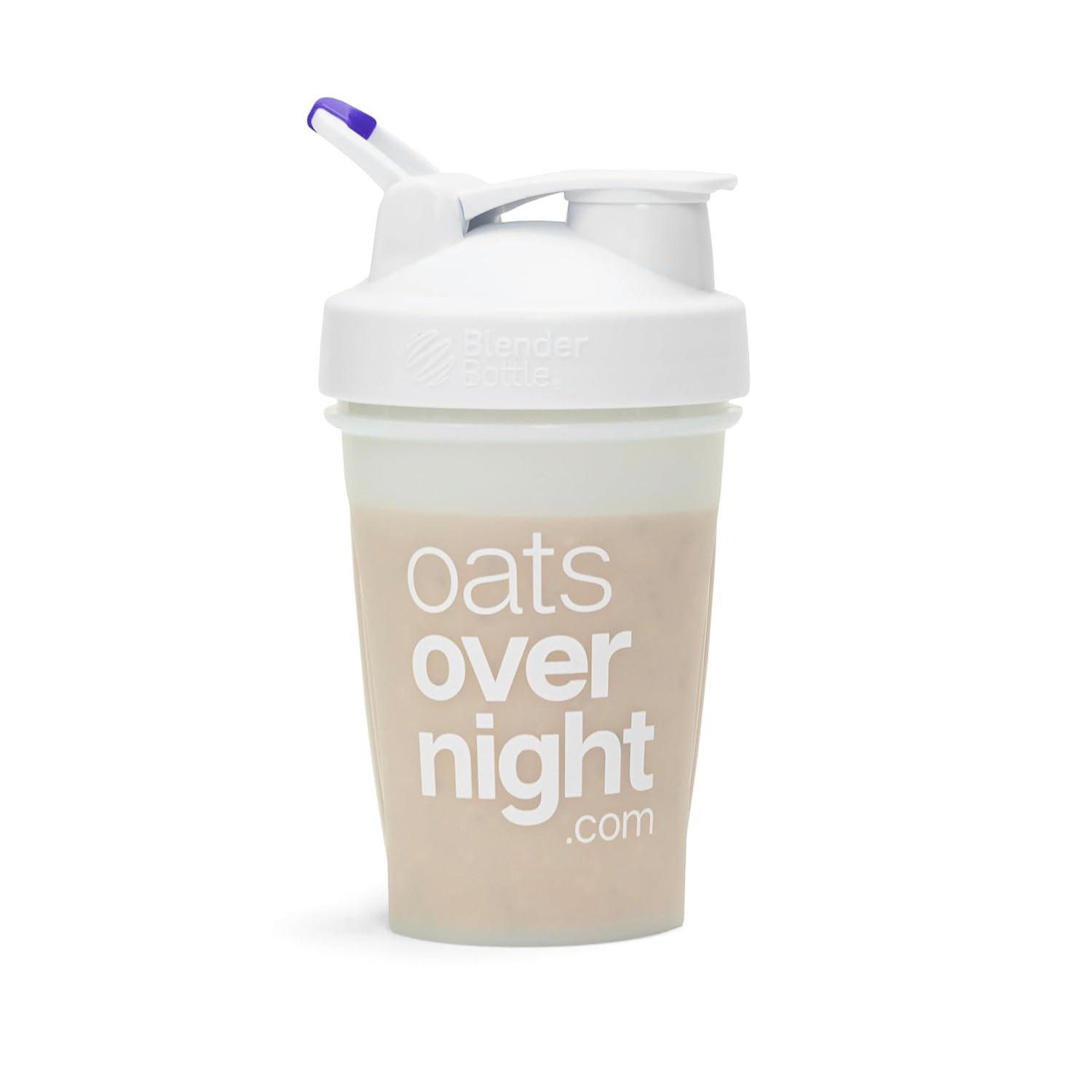 Oats Overnight BlenderBottle – Shaker Cup with Secure Pop Cap & Fill Line, Dishwasher Safe – Mixing Cup, Protein Shakes, Oatmeal, Breakfast On-the-Go & Travel