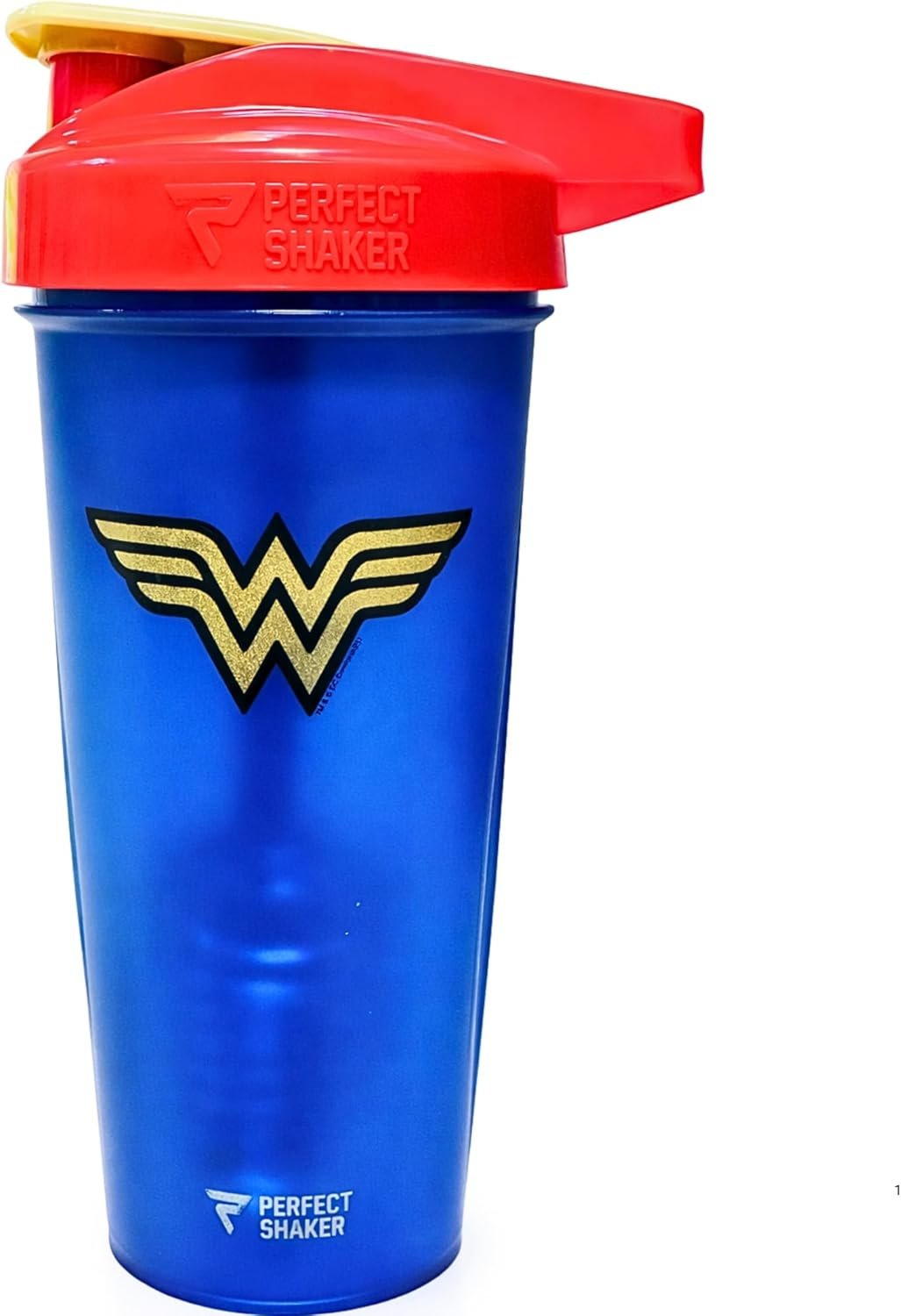 PerfectShaker ACTIV DC Comics & Justice League Series Protein Shaker | Leak-Proof, BPA-Free, Shatter-Resistant | ActionRod Mixing Technology for Smooth Blends | Gym & Sports – Wonder Woman – 828ml
