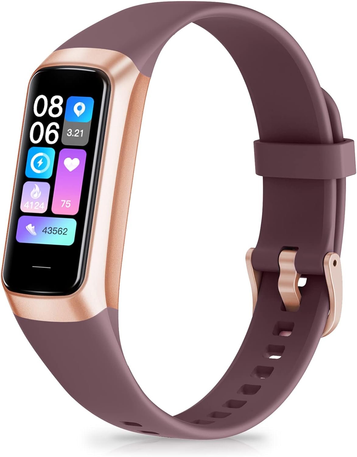 Zeacool Fitness Tracker with 24/7 Heart Rate, Blood Oxygen Blood Pressure Sleep Monitor, Activity Trackers 5 ATM Waterproof,Step Calorie Counter Pedometer Health Smart Watch for Women Men Borde
