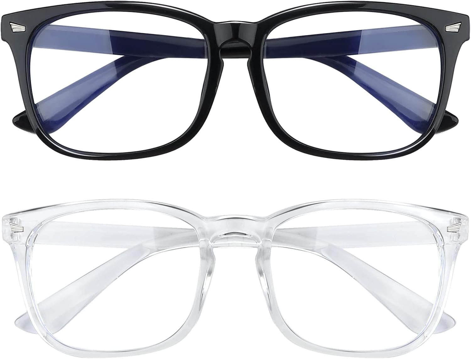 2 Pack Blue Light Glasses for Women and Men – Computer Glasses