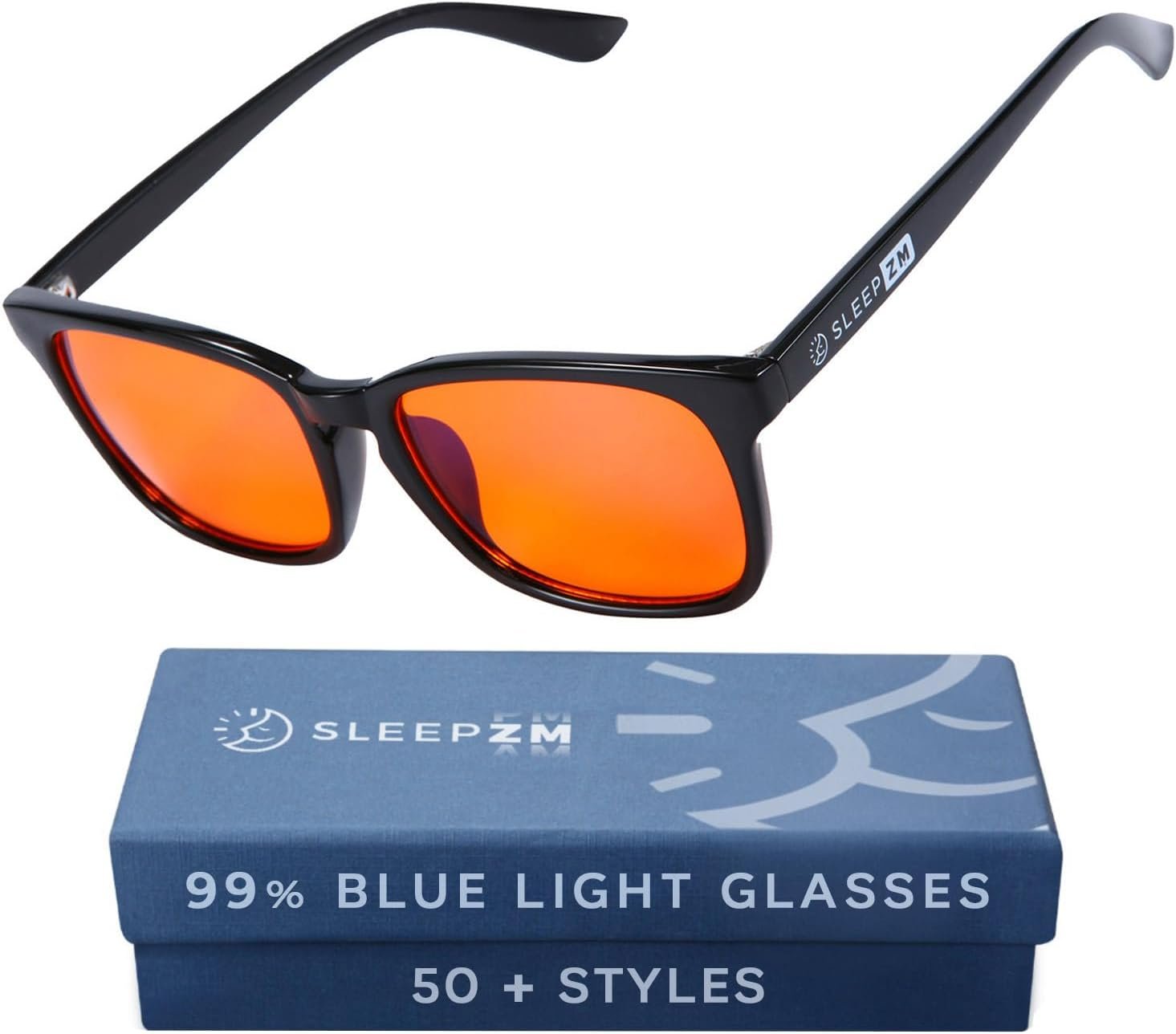 Sleep ZM Blue Light Blocking & Light Sensitivity Glasses – 14 Lens Types for Comfort, Relaxation, Sleep & Relief – 50+ Styles