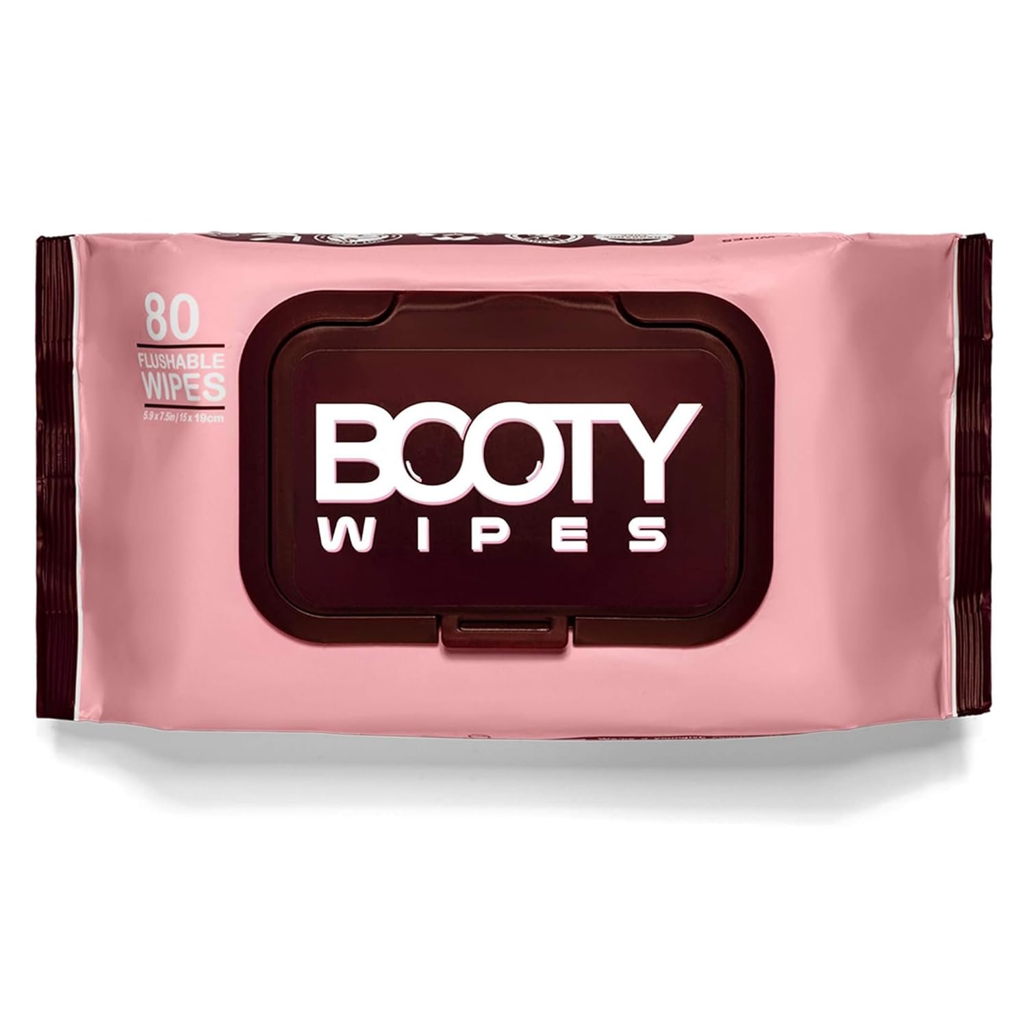 BOOTY WIPES Flushable Wipes for Women – 80-Count Wet Wipes for Adults – pH-Balanced Feminine Wet Tissue with Vitamin E and Aloe – Gentle Feminine Hygiene Body Cleansing Cloth – No Fragrance Large