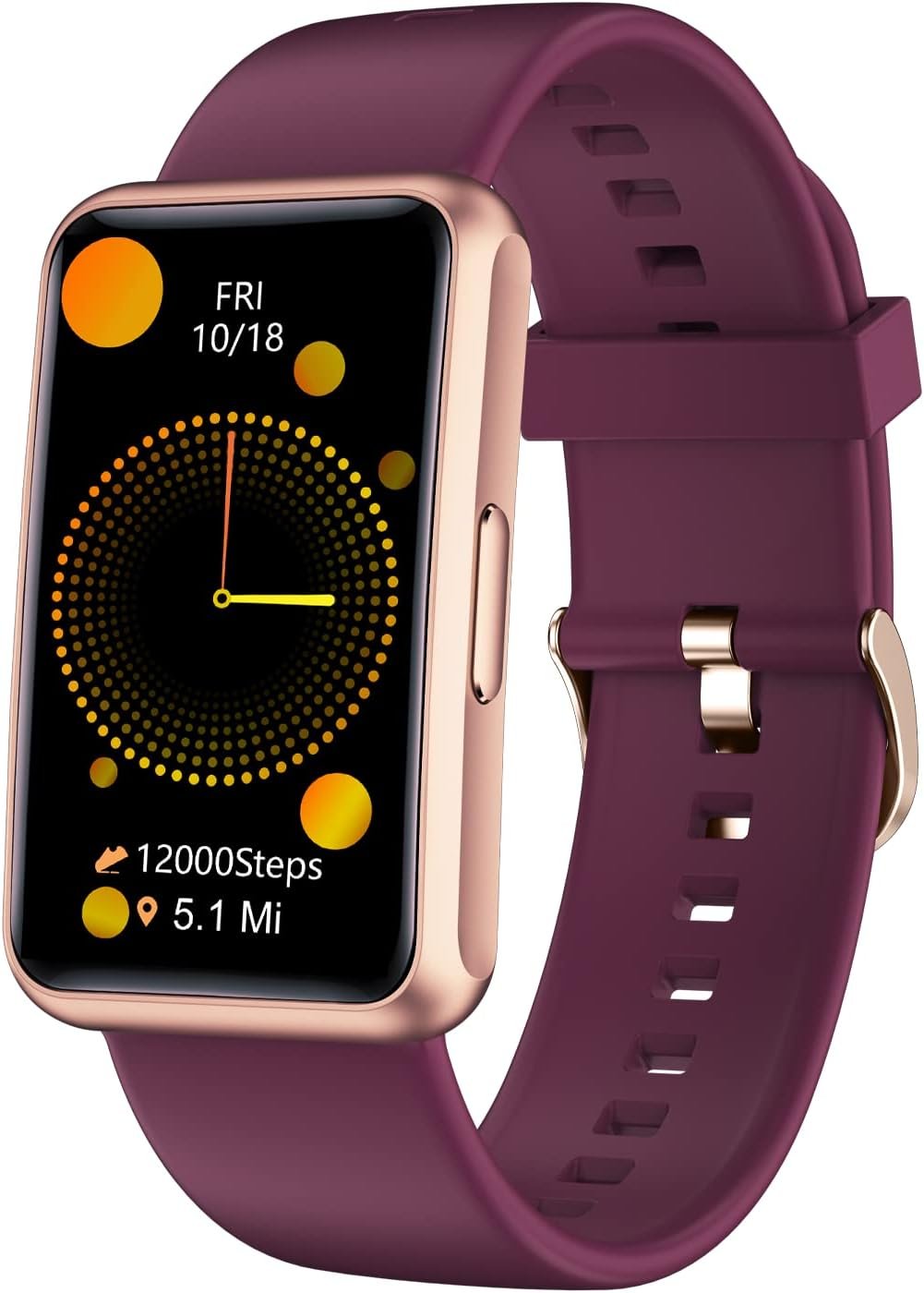 Cloudpoem Fitness Tracker No Bluetooth No APP/Phone Required, Fitness Watch IP68 Waterproof with Steps Counter Sleep Tracker Alarm Clocks Stopwatch for Men Women Parents (Purple)