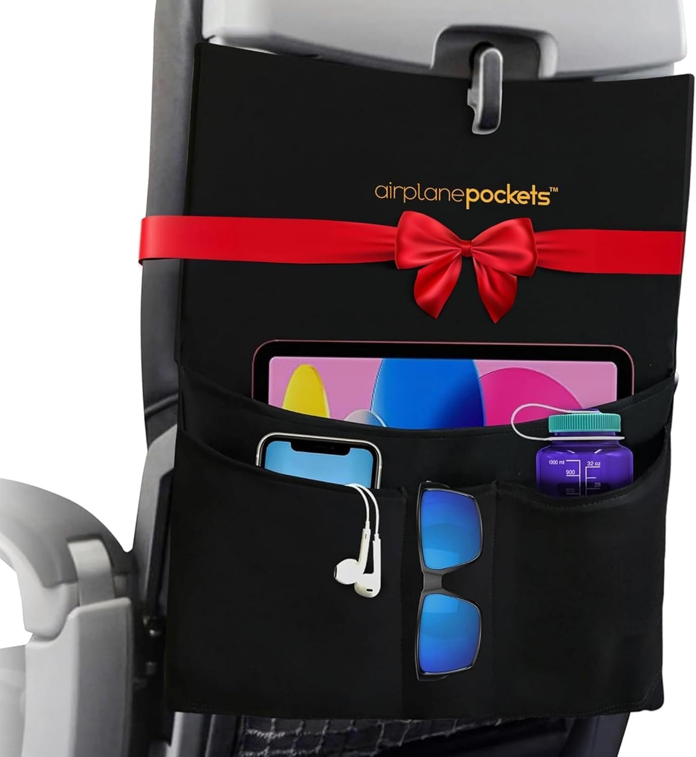 Airplane Pockets – Airplane Accessories – Plane Travel Essentials – Travel Organizer – Seat Storage Organizer – Air Travel Essentials – Seatback Organizer – International Travel Accessories Must Haves