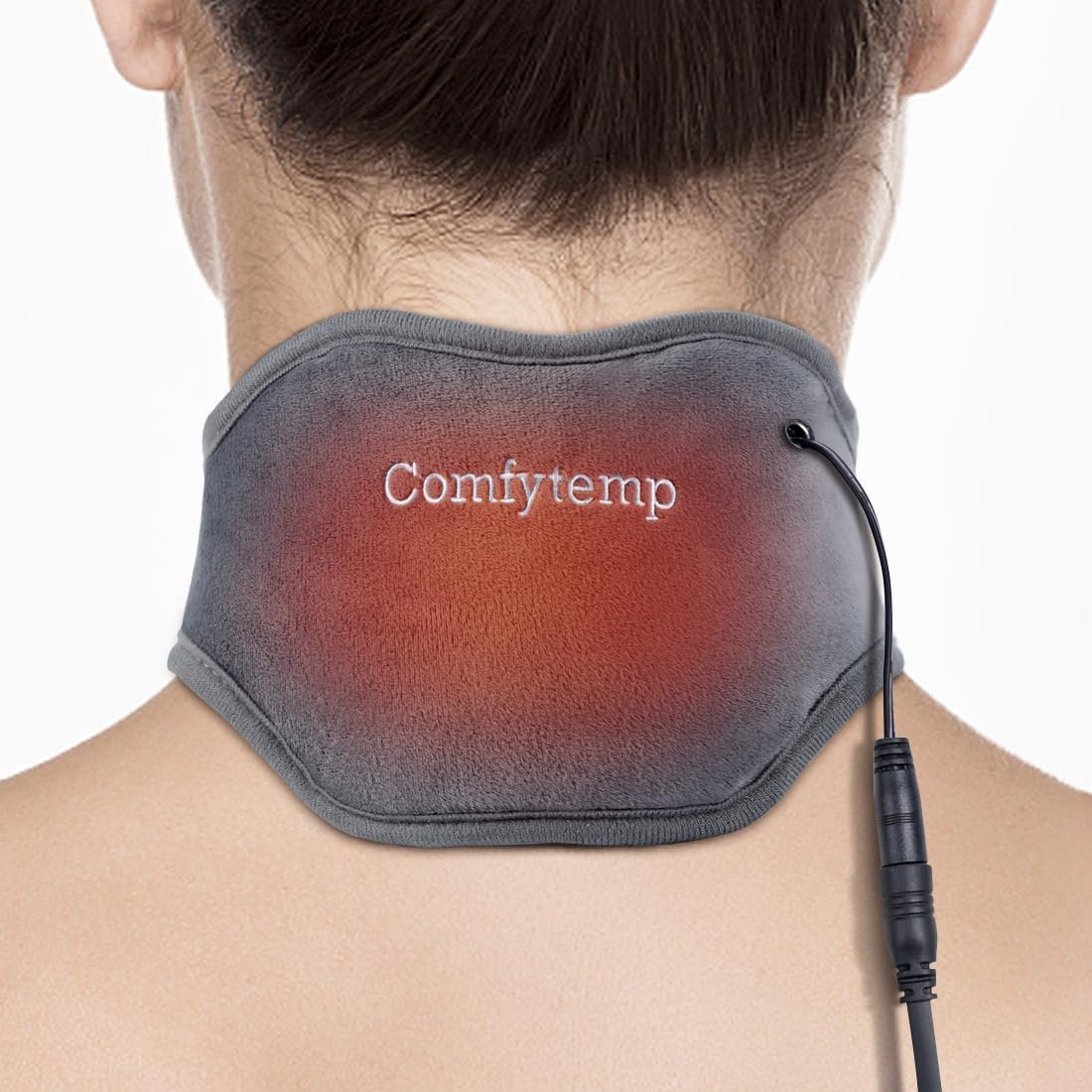 Neck Heating Pad, USB Wearable Heating Pad, Heated Neck Wrap for Comfortable Warmth, 3 Heat Auto-Off, Electric Thermal Brace, Small USB Warmer for Daily Use, Gift for Women Grandma, 16″-22″
