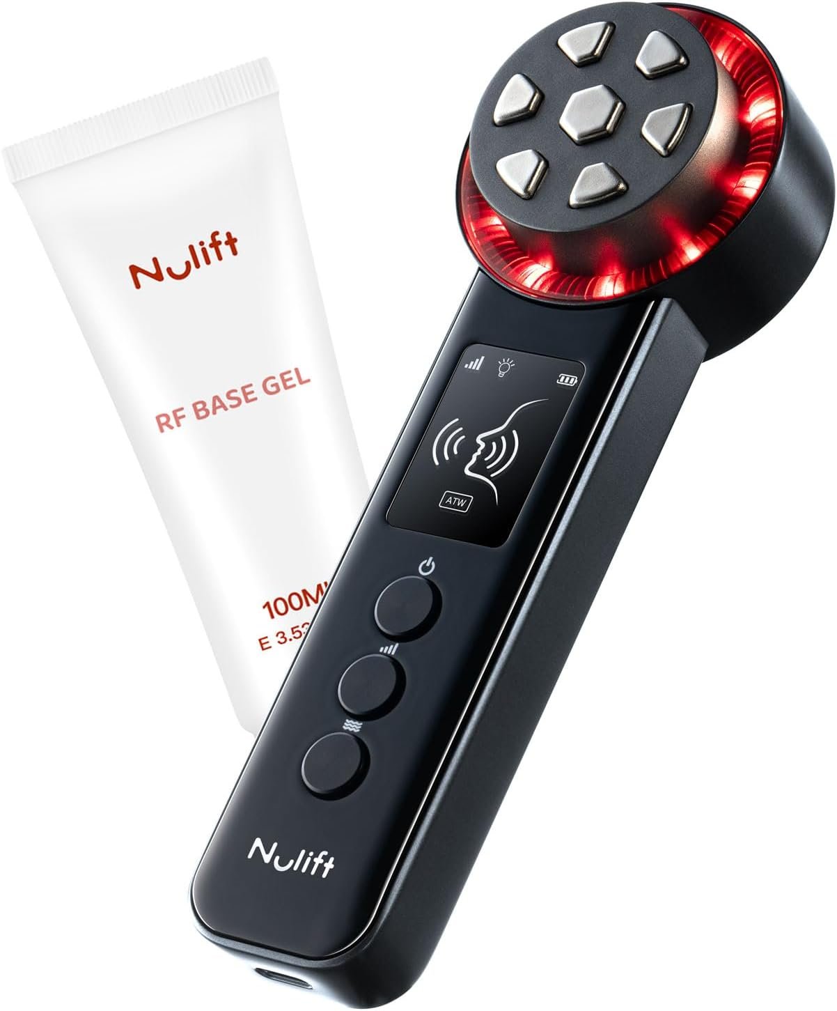 Skin Tightening Device | 6 in 1 Radio Frequency Skin Tightening Device | Professional Face Tightening | Lifting | Wrinkle Reducing | Depuff | Absorb | at Home RF Anti Aging Face Beauty Device