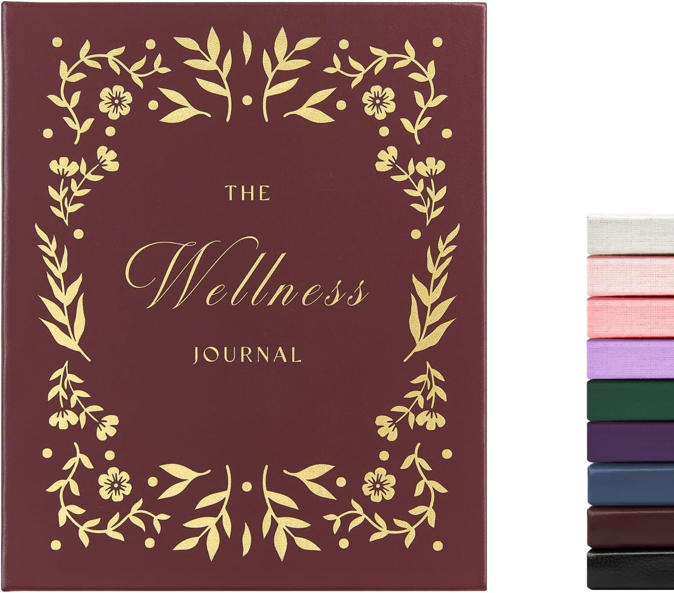 And Per Se Wellness Journal, Self Care & Daily Journal for Women, Mental Health Planner with Habit Tracker, Diet & Goals, Undated, Gift-Ready (Burgundy Bloom)