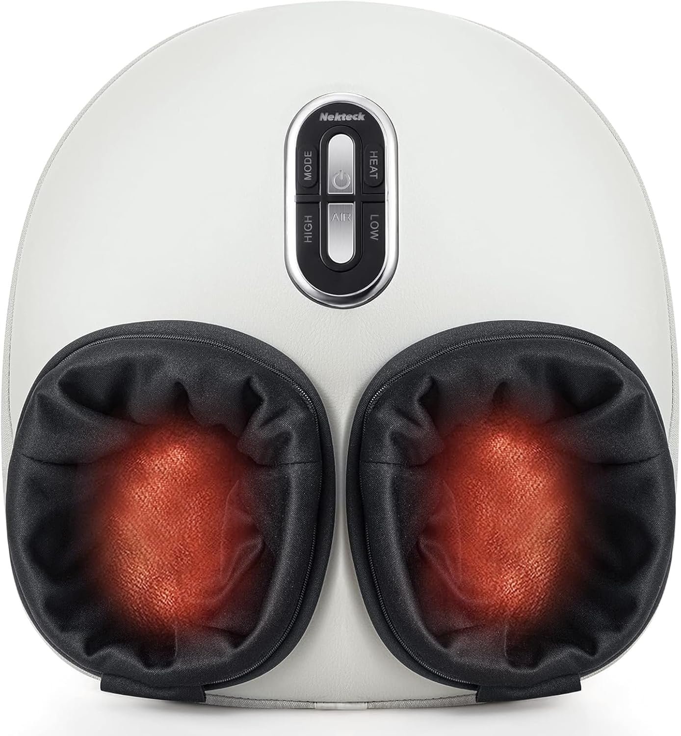 Nekteck Shiatsu Foot Massager with Heat for Neuropathy Plantar Fasciitis, 2026 Upgraded Air Compression Feet Massage Machine, Relaxation Gifts for Men Women Mom Dad Birthday Father’s Day, US 11 Size